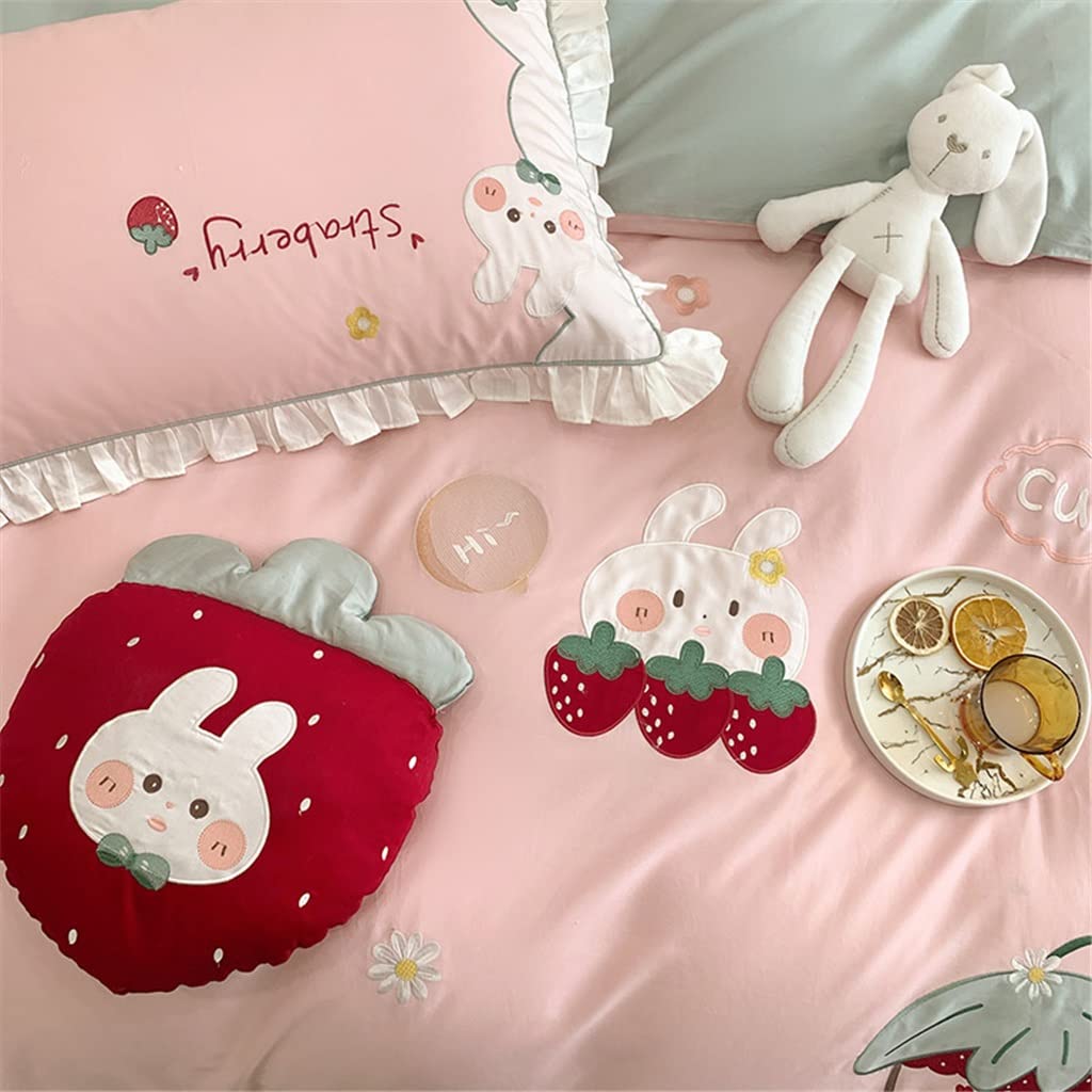 コットンキルトカバーピュアコットンピンクキルトガールハート